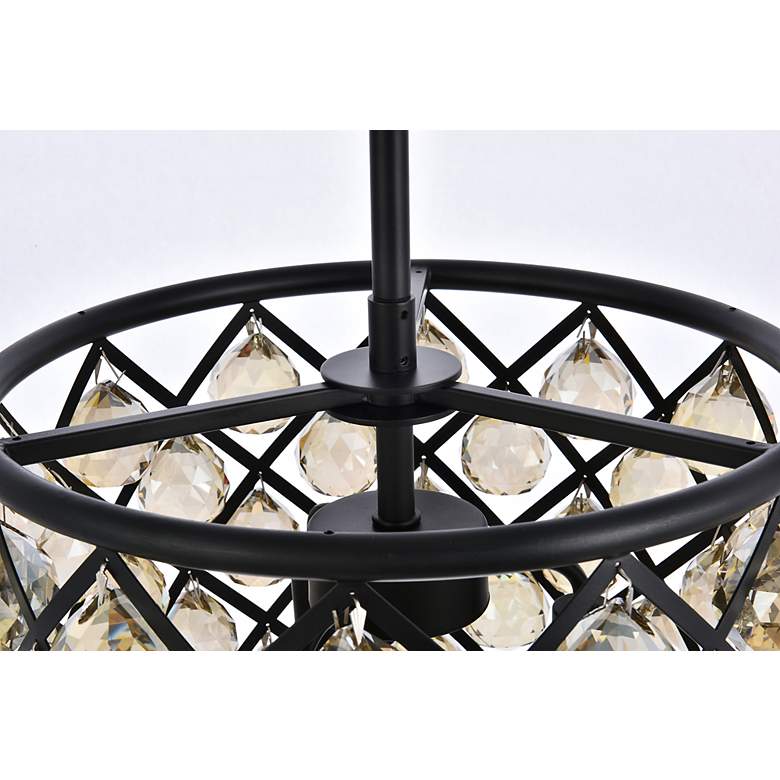 Image 7 Madison 4 Lt Matte Black Pendant Golden Teak more views