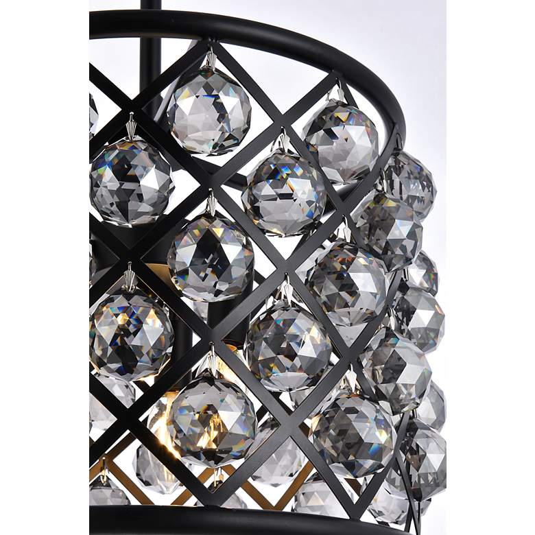 Image 6 Madison 4 Lt Matte Black Pendant Silver Shade (Grey) more views