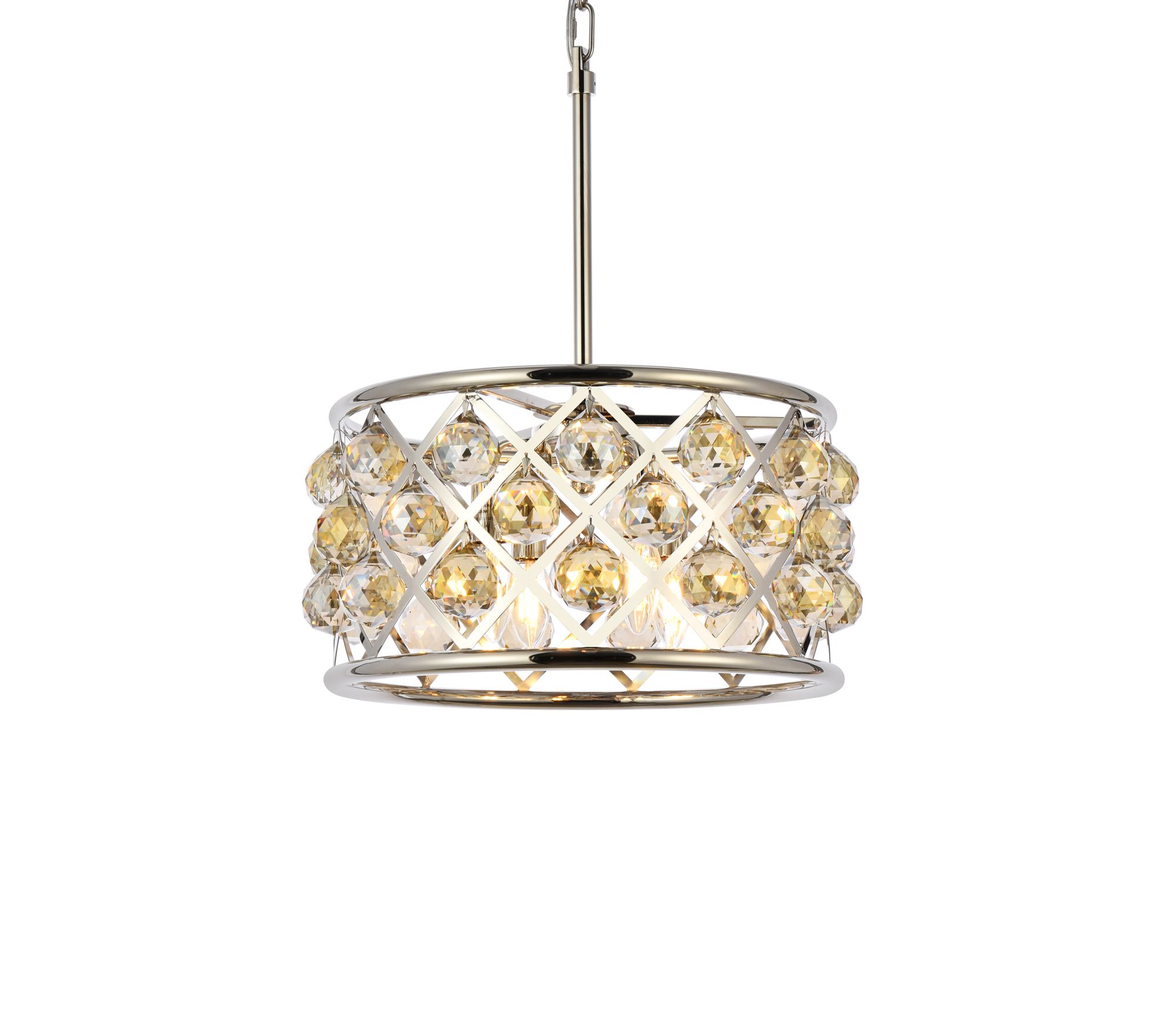 Image 4 Madison 4 Lt Polished Nickel Pendant Golden Teak more views