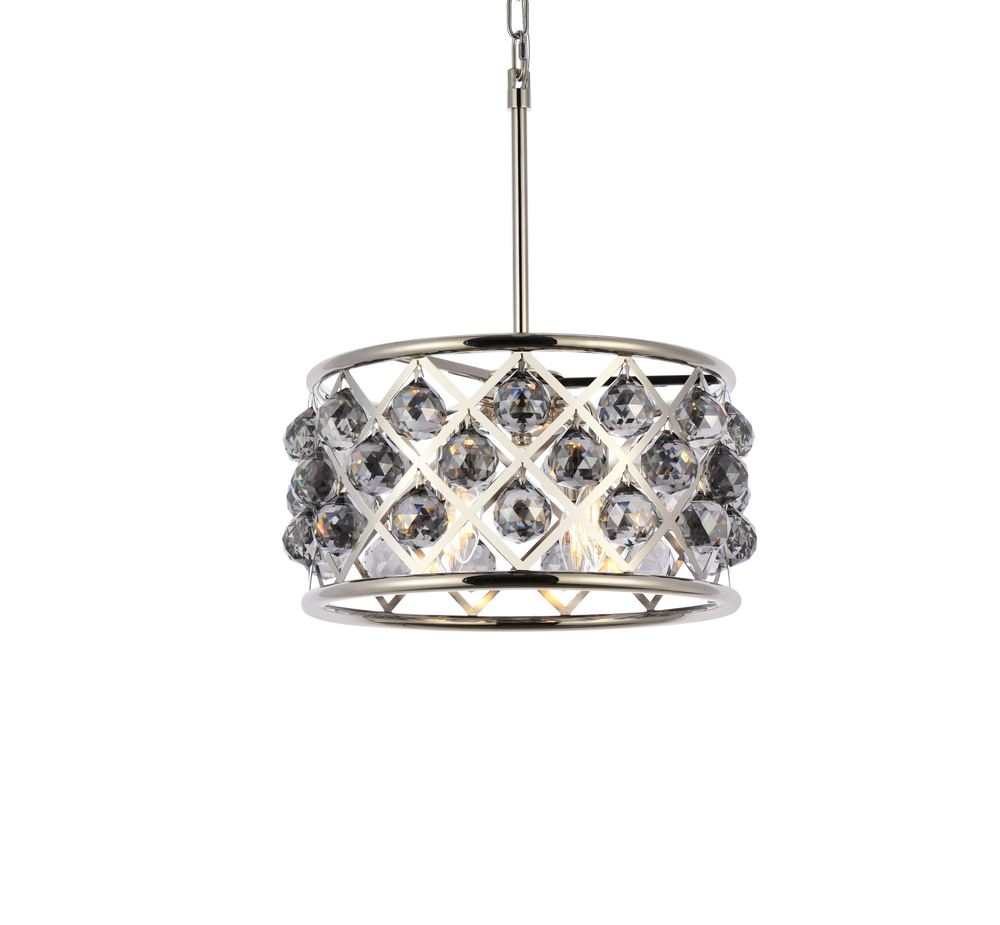 Image 4 Madison 4 Lt Polished Nickel Pendant Silver Shade (Grey) more views