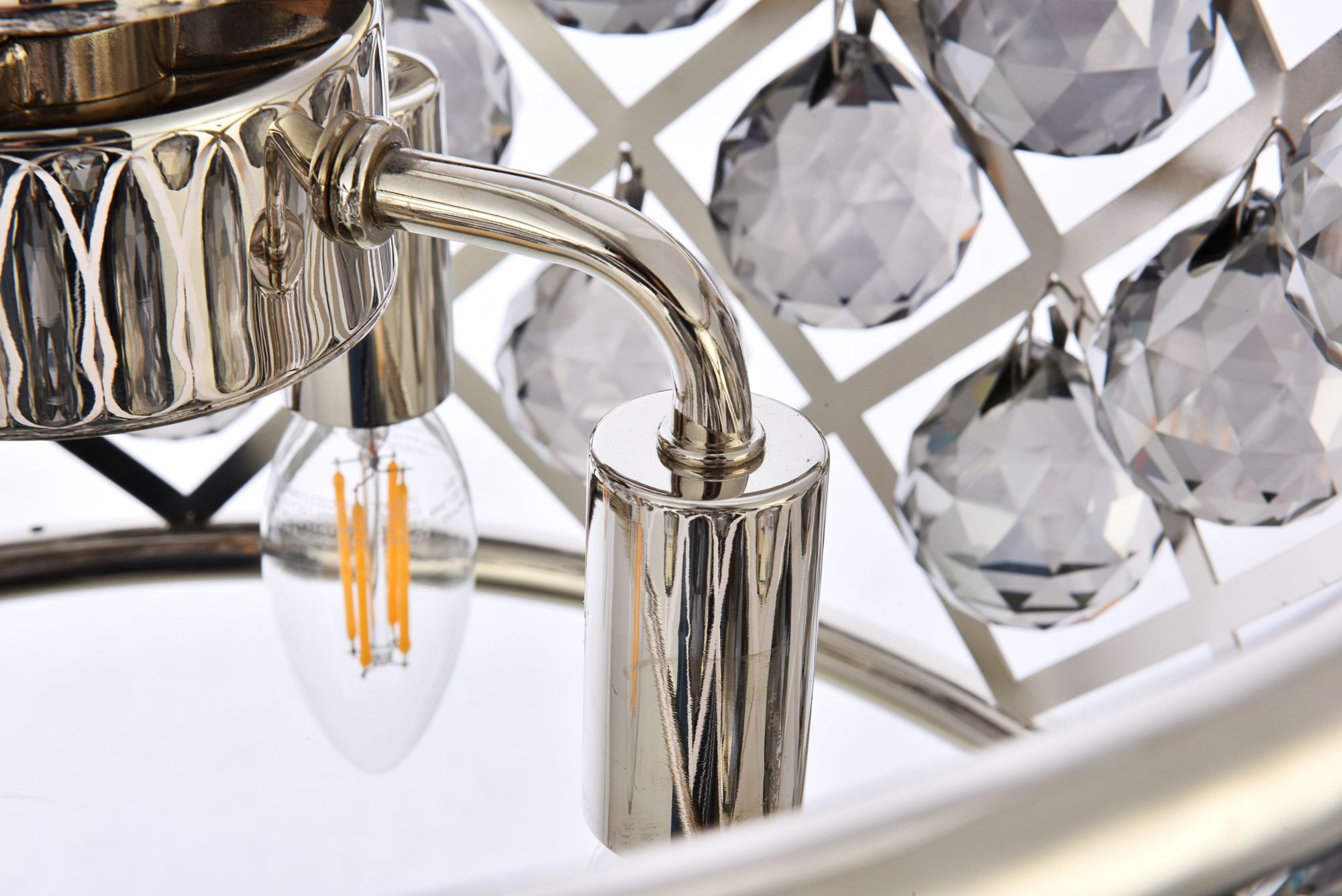 Image 6 Madison 4 Lt Polished Nickel Pendant Silver Shade (Grey) more views