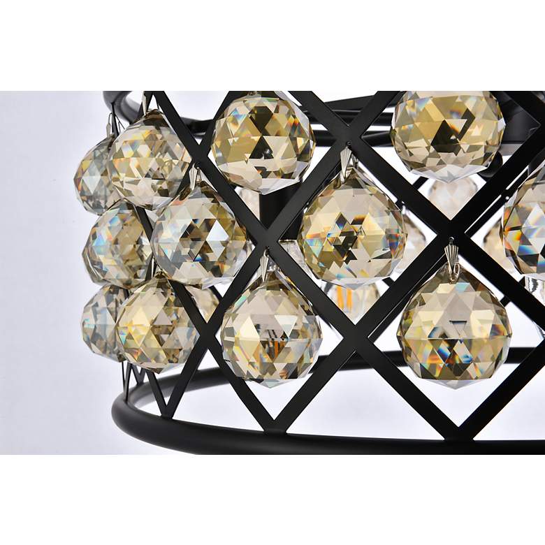 Image 5 Madison 5 Lt Matte Black Chandelier Golden Teak more views