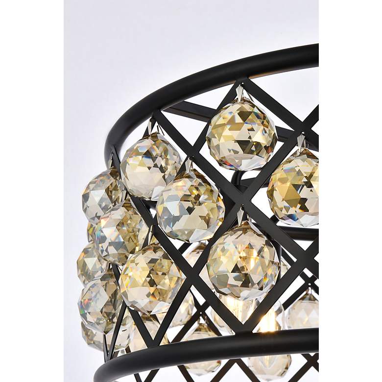 Image 7 Madison 5 Lt Matte Black Chandelier Golden Teak more views