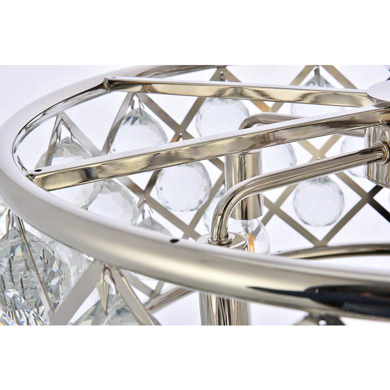 Image 6 Madison 5 Lt Polished Nickel Chandelier Clear more views