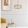 3_Madison 5 Lt Polished Nickel Chandelier Golden Teak more views