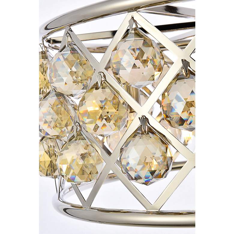 Image 5 Madison 5 Lt Polished Nickel Chandelier Golden Teak more views