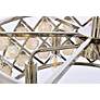 6_Madison 5 Lt Polished Nickel Chandelier Golden Teak more views