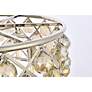 7_Madison 5 Lt Polished Nickel Chandelier Golden Teak more views