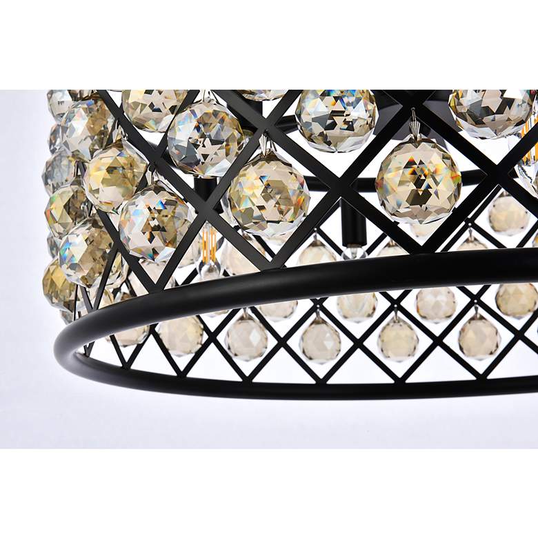 Image 5 Madison 6 Lt Matte Black Chandelier Golden Teak more views