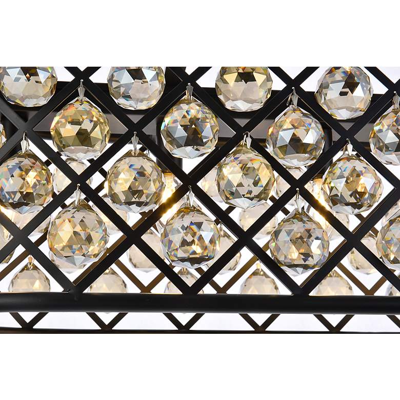 Image 5 Madison 6 Lt Matte Black Chandelier Golden Teak more views