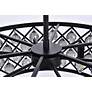 6_Madison 6 Lt Matte Black Chandelier Silver Shade (Grey) more views