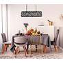 3_Madison 6 Lt Matte Black Chandelier Silver Shade (Grey) more views