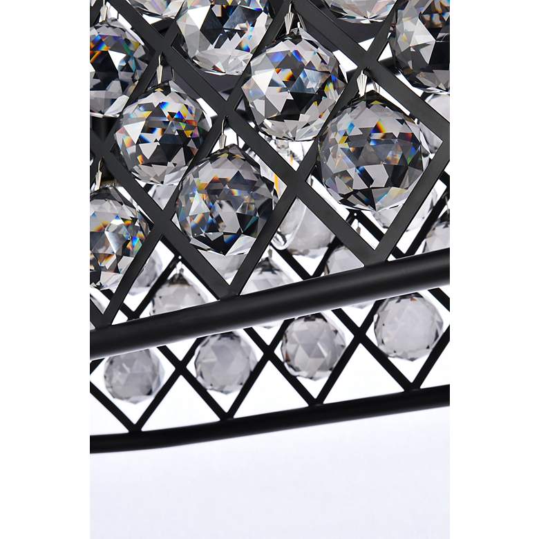 Image 5 Madison 6 Lt Matte Black Chandelier Silver Shade (Grey) more views