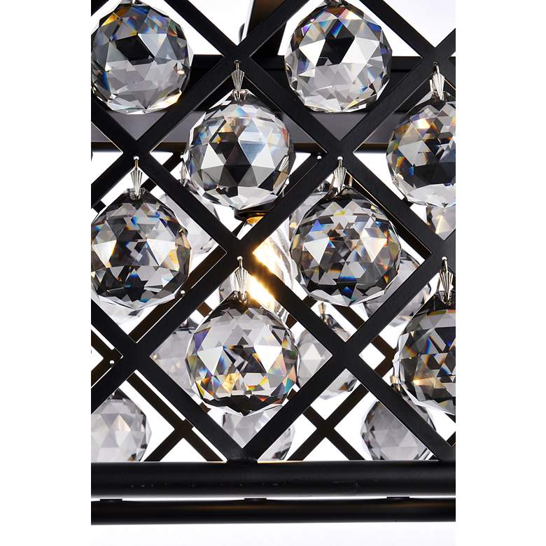Image 7 Madison 6 Lt Matte Black Chandelier Silver Shade (Grey) more views
