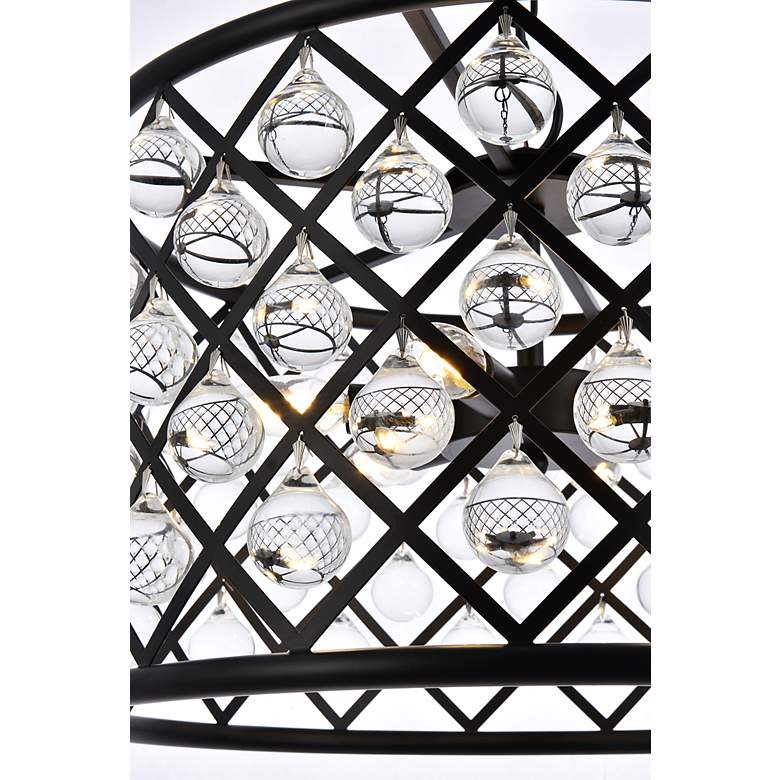 Image 6 Madison 6 Lt Matte Black Pendant Clear more views