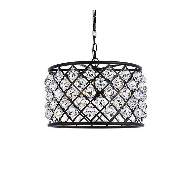 Image 4 Madison 6 Lt Matte Black Pendant Clear more views