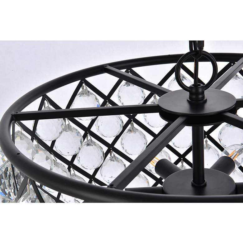 Image 7 Madison 6 Lt Matte Black Pendant Clear more views
