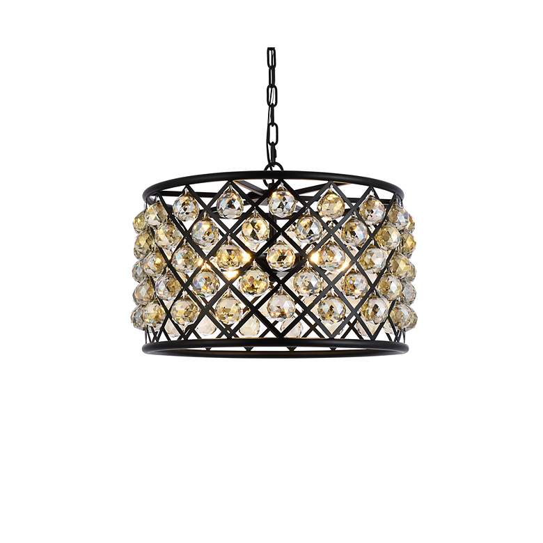 Image 4 Madison 6 Lt Matte Black Pendant Golden Teak more views