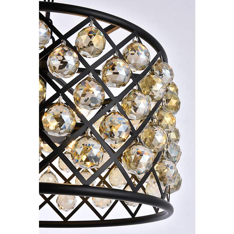Image 6 Madison 6 Lt Matte Black Pendant Golden Teak more views