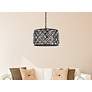 3_Madison 6 Lt Matte Black Pendant Silver Shade (Grey) more views