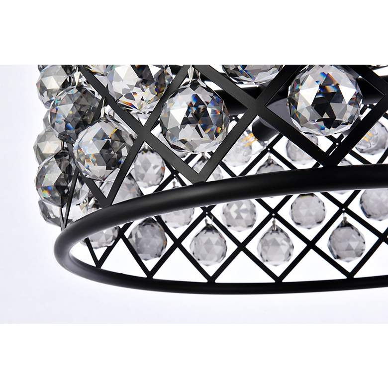 Image 5 Madison 6 Lt Matte Black Pendant Silver Shade (Grey) more views