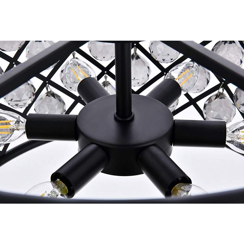 Image 6 Madison 6 Lt Matte Black Pendant Silver Shade (Grey) more views