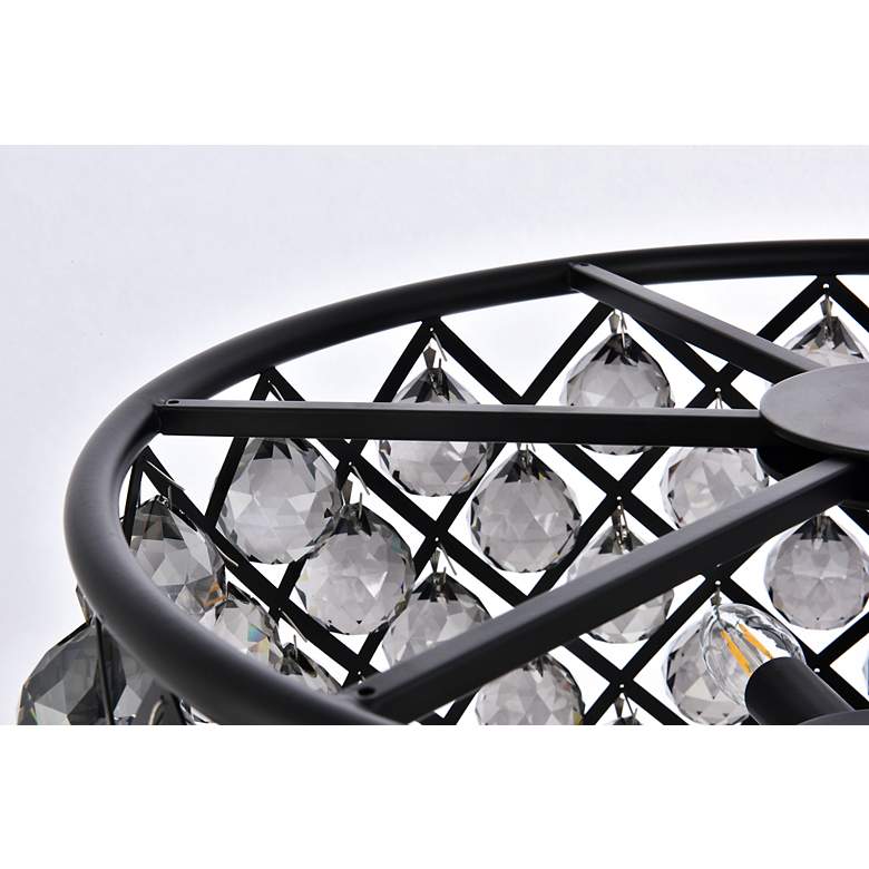 Image 7 Madison 6 Lt Matte Black Pendant Silver Shade (Grey) more views