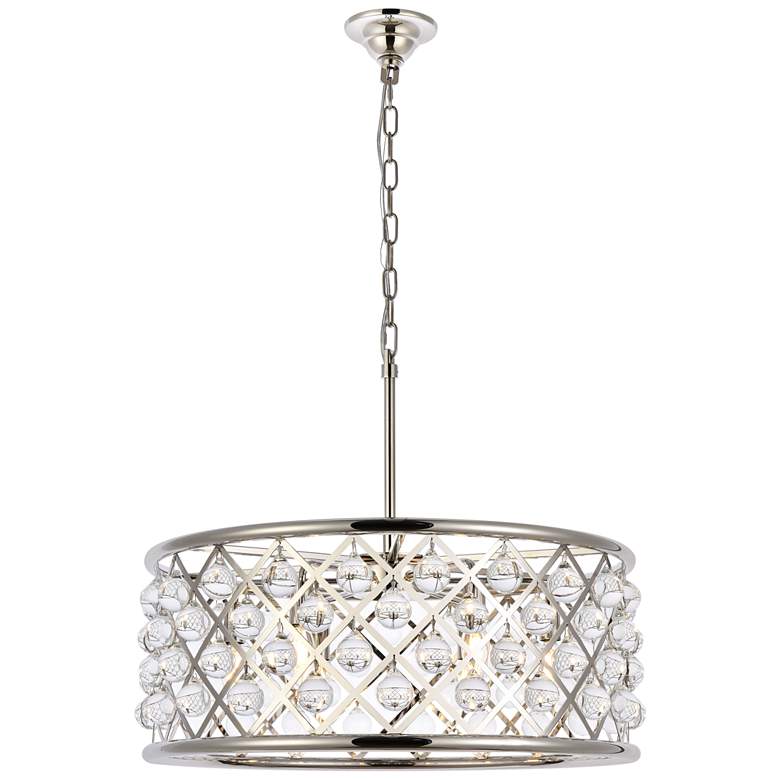 Image 1 Madison 6 Lt Polished Nickel Chandelier Clear