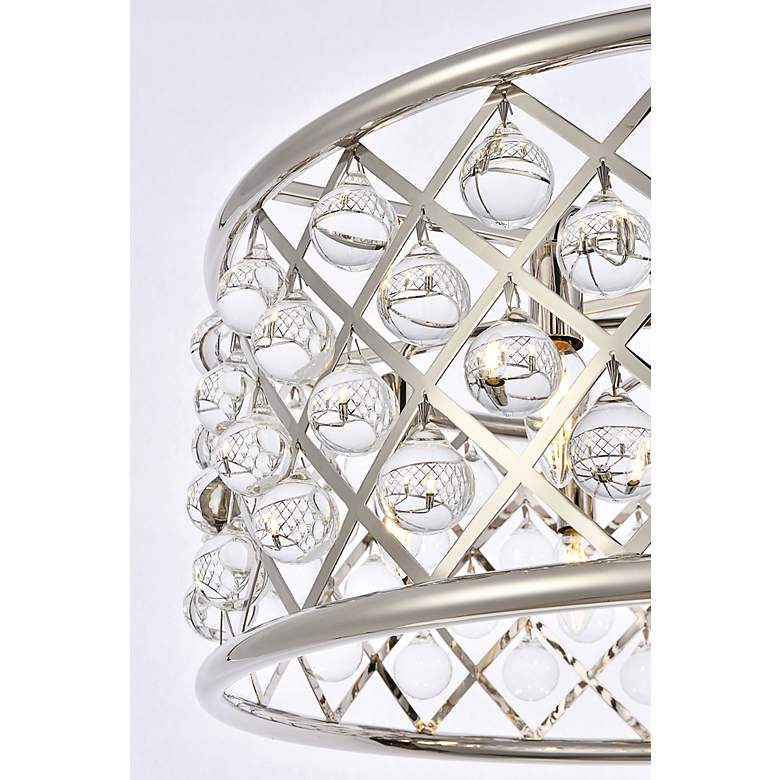 Image 5 Madison 6 Lt Polished Nickel Chandelier Clear more views