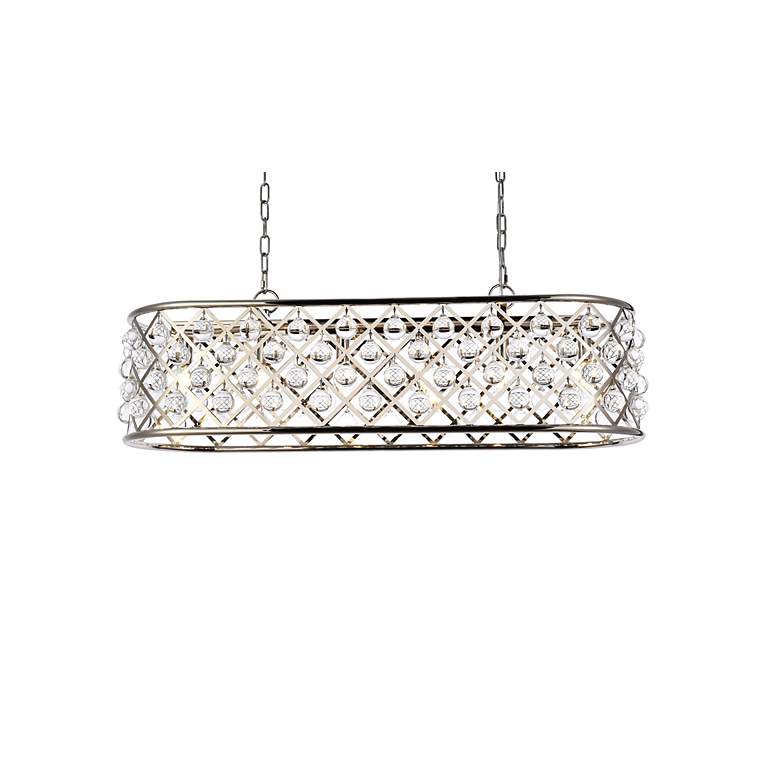 Image 4 Madison 6 Lt Polished Nickel Chandelier Clear more views