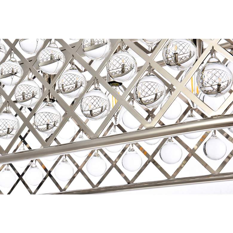 Image 5 Madison 6 Lt Polished Nickel Chandelier Clear more views