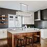 Thumbnail3 of Madison 6 Lt Polished Nickel Chandelier Clear more views