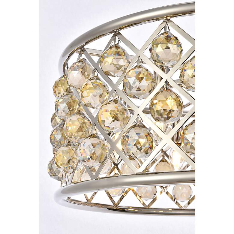 Image 5 Madison 6 Lt Polished Nickel Chandelier Golden Teak more views