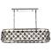 Madison 6 Lt Polished Nickel Chandelier Silver Shade (Grey)