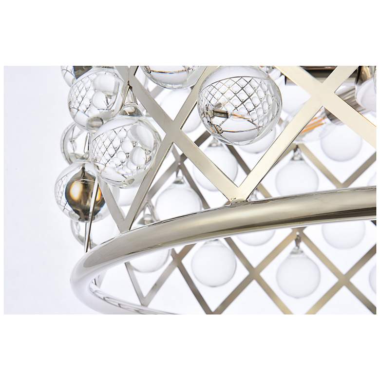 Image 5 Madison 6 Lt Polished Nickel Pendant Clear more views