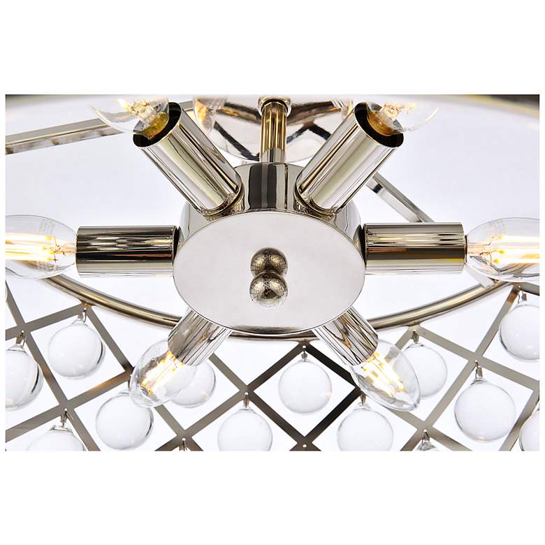 Image 7 Madison 6 Lt Polished Nickel Pendant Clear more views