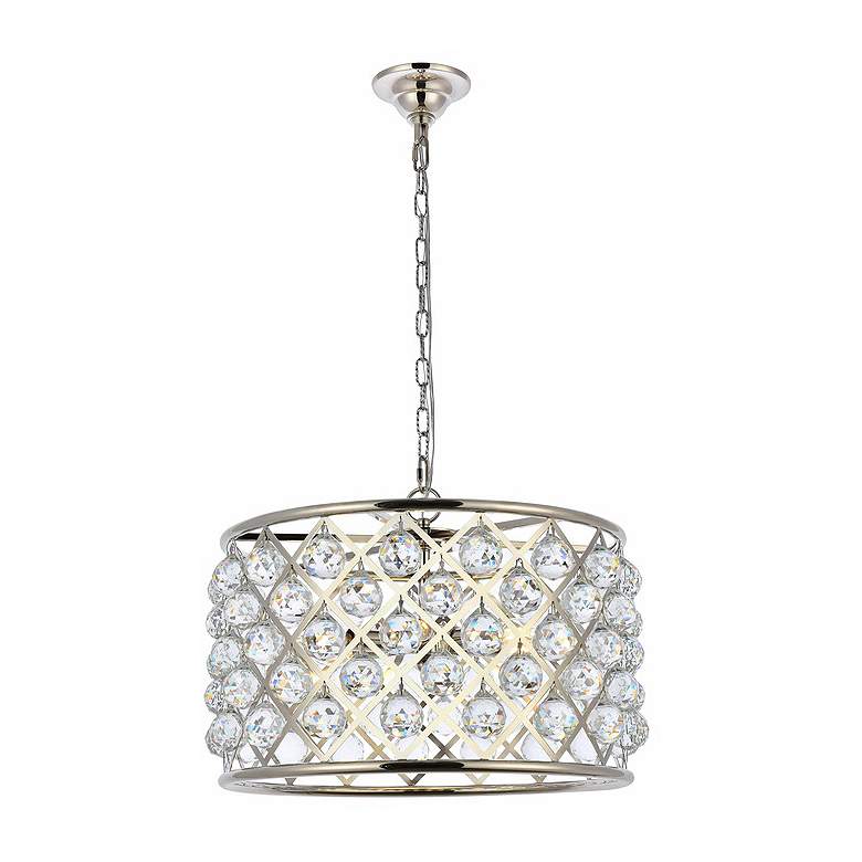 Image 1 Madison 6 Lt Polished Nickel Pendant Clear