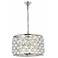 Madison 6 Lt Polished Nickel Pendant Clear