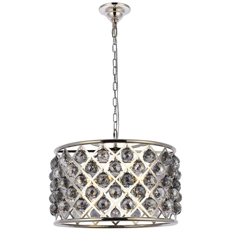 Image 1 Madison 6 Lt Polished Nickel Pendant Silver Shade (Grey)