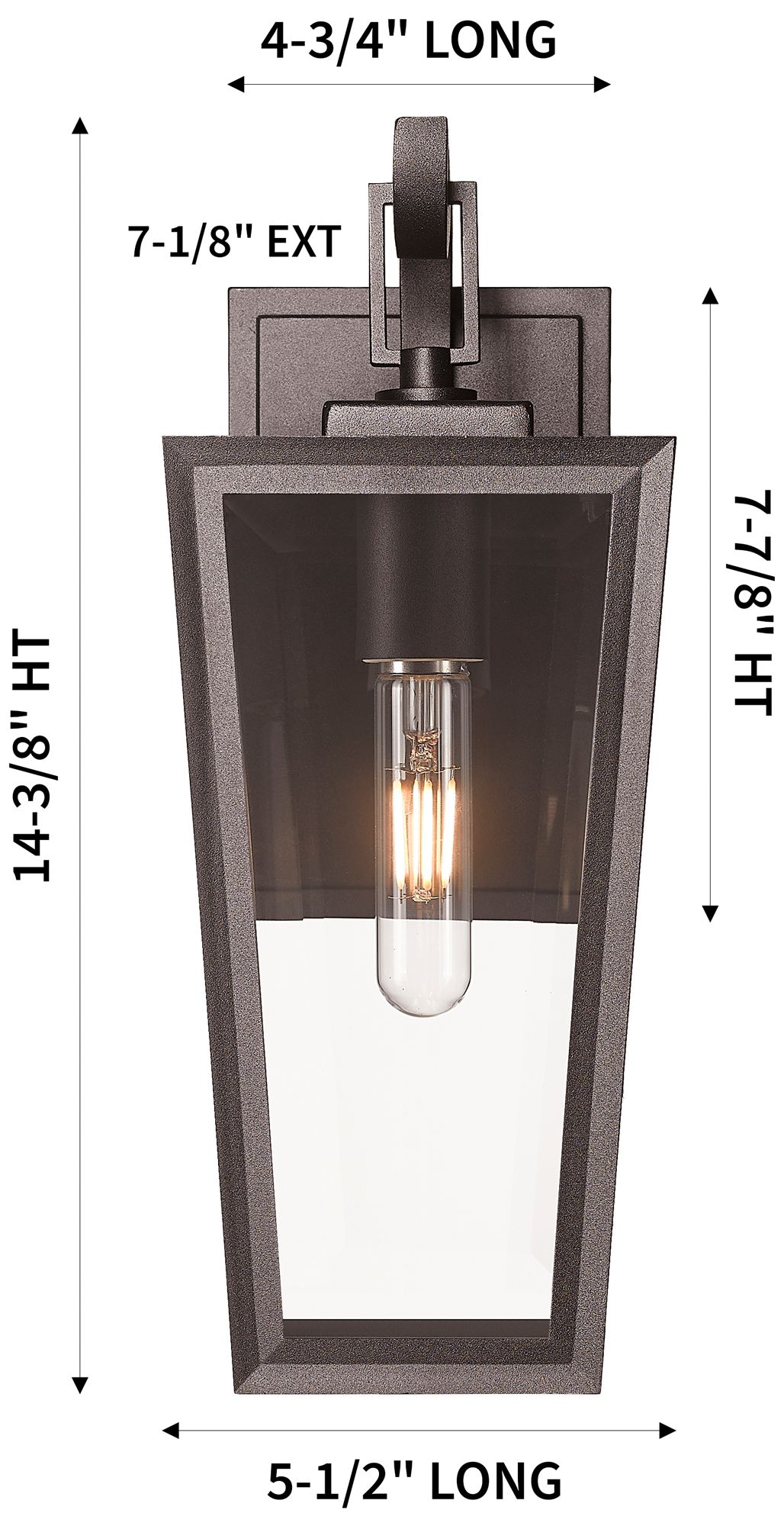 Image 6 Madison 7" Bronze Coastal Outdoor Sconce With Clear Glass more views