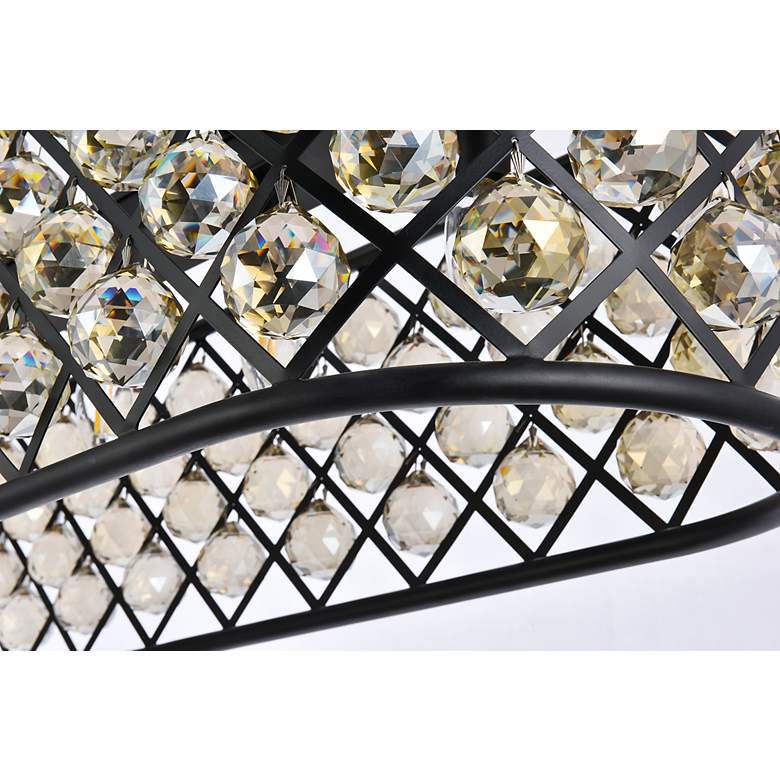 Image 5 Madison 7 Lt Matte Black Chandelier Golden Teak more views