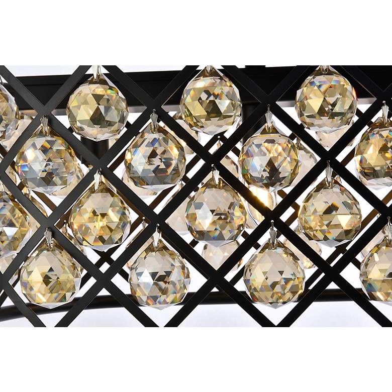 Image 7 Madison 7 Lt Matte Black Chandelier Golden Teak more views