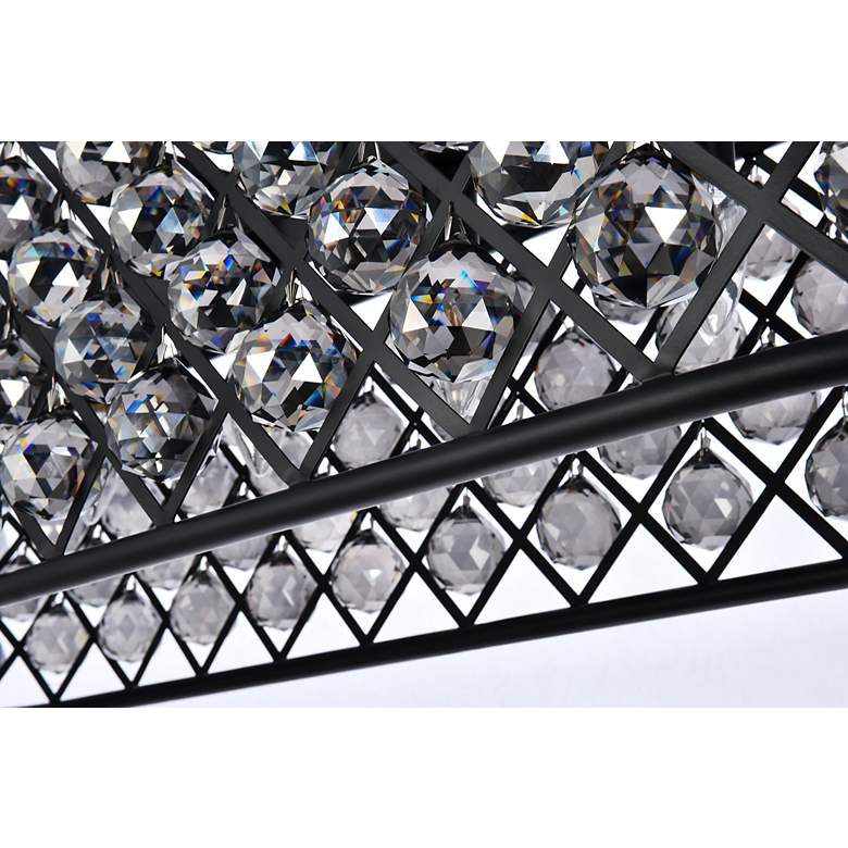 Image 5 Madison 7 Lt Matte Black Chandelier Silver Shade (Grey) more views