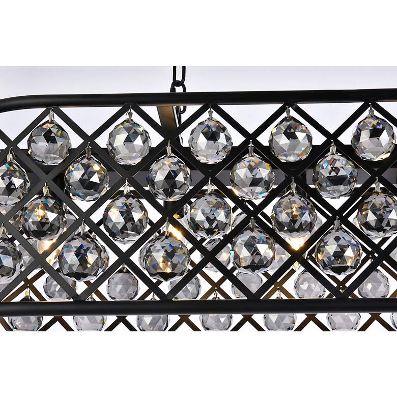 Image 7 Madison 7 Lt Matte Black Chandelier Silver Shade (Grey) more views