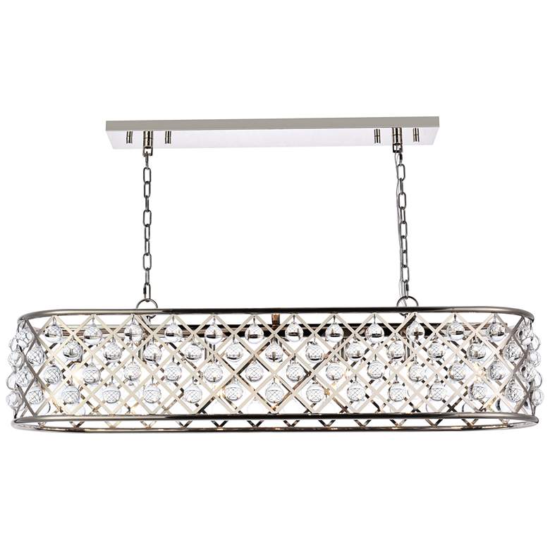 Image 2 Madison 7 Lt Polished Nickel Chandelier Clear
