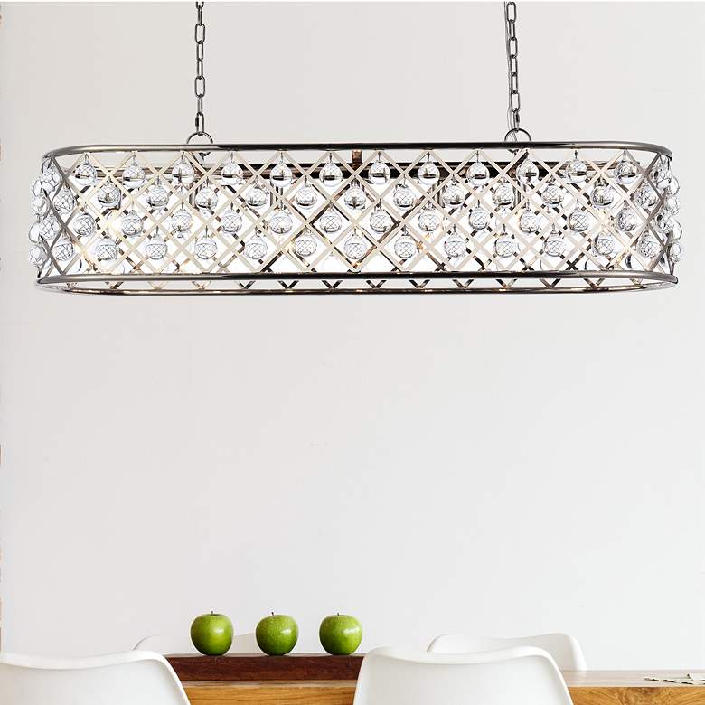 Image 1 Madison 7 Lt Polished Nickel Chandelier Clear