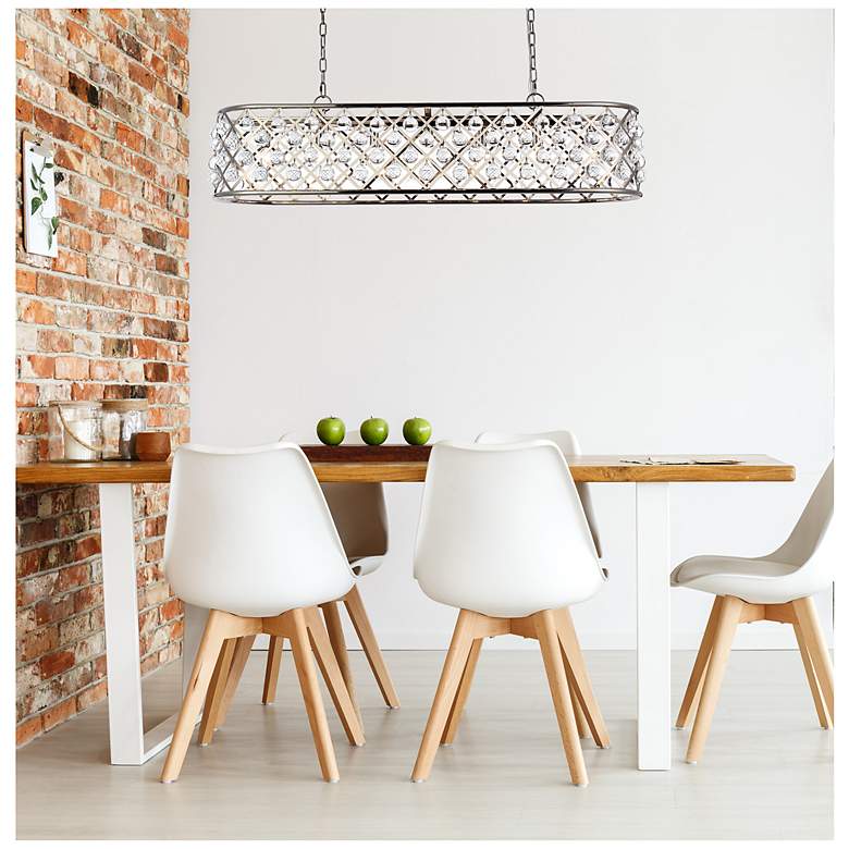 Image 3 Madison 7 Lt Polished Nickel Chandelier Clear more views