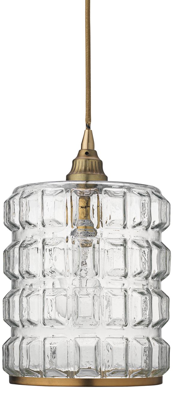 madison clear glass pendant