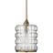 Madison 8 1/2" Wide Clear Glass with Brass Mini Pendant