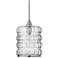 Madison 8 1/2" Wide Clear Glass with Silver Mini Pendant